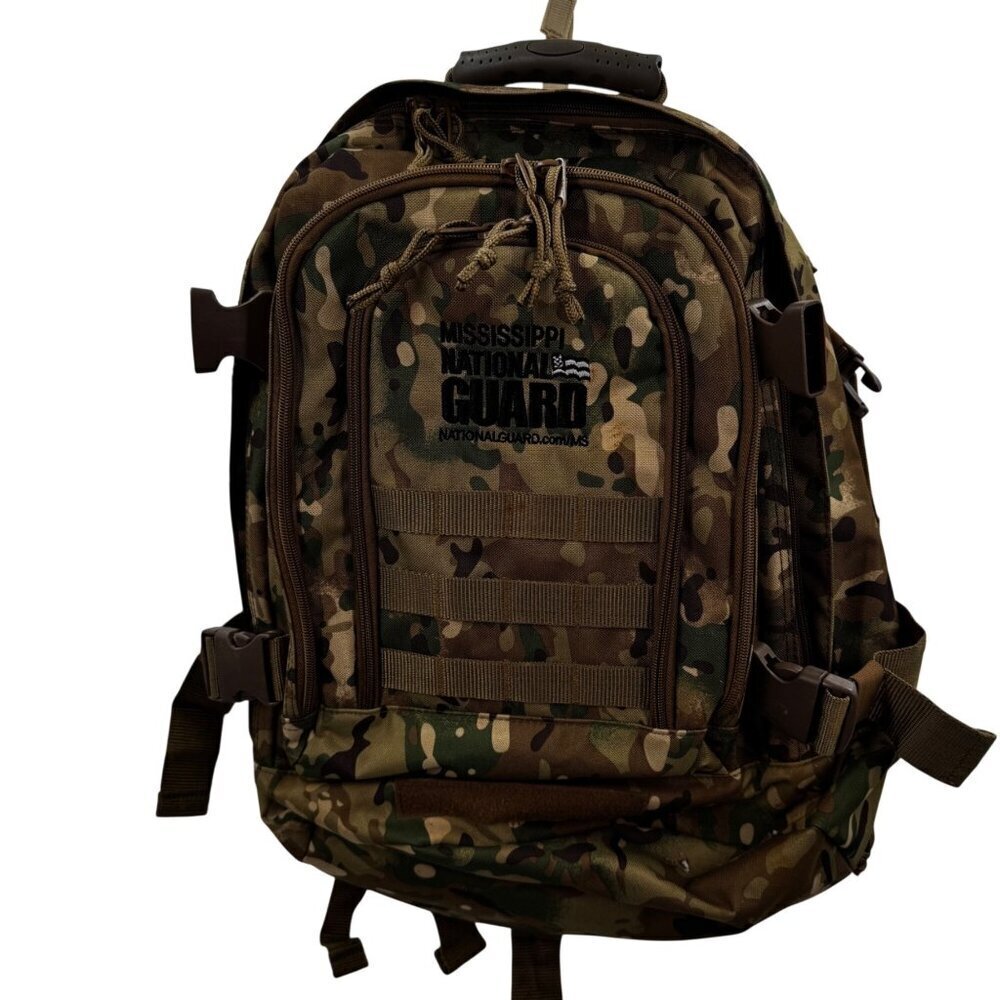 MS National Guard Camo Tactical Backpack Military Style